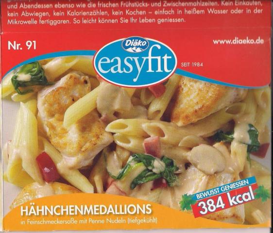 Hähnchenmedallions in Feinschmeckersoße mit Penne | Hochgeladen von: annaXXX