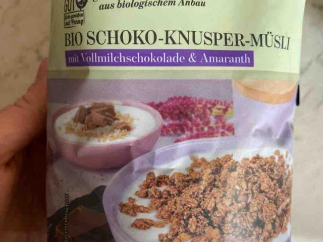 Bio Schoko Knusper Müsli, mit Vollmilchschokolade und Amaranth v | Hochgeladen von: Lea87T