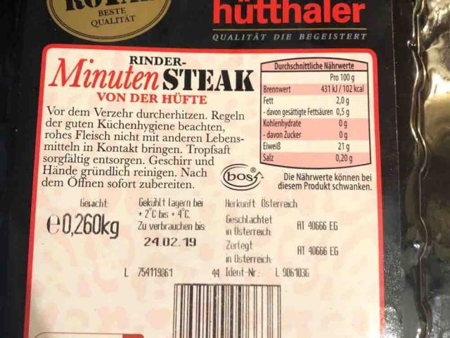 Rinder-Minutensteak von der Hüfte von Roki90 | Hochgeladen von: Roki90