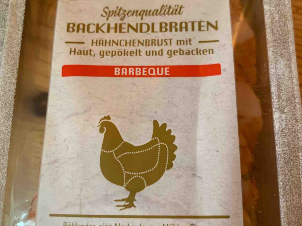 Backhendlbraten Barbecue, Hähnchenbrust mit Haut und gebacken vo | Hochgeladen von: THW23