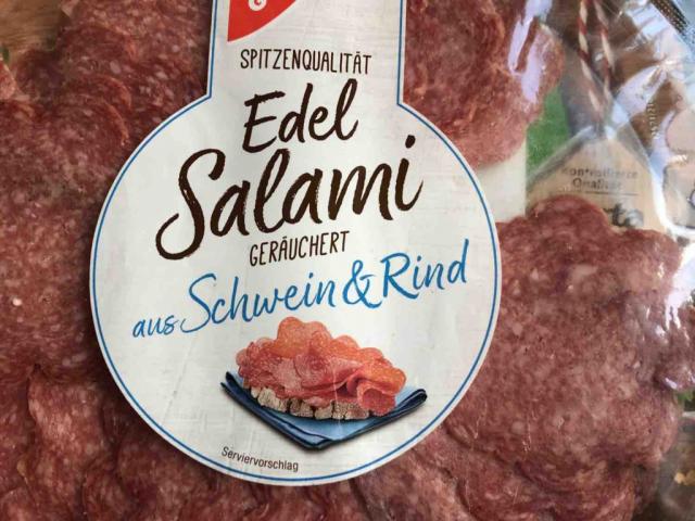 edelsalami, geräuchert aus Schwein und Rind von lauragns | Hochgeladen von: lauragns