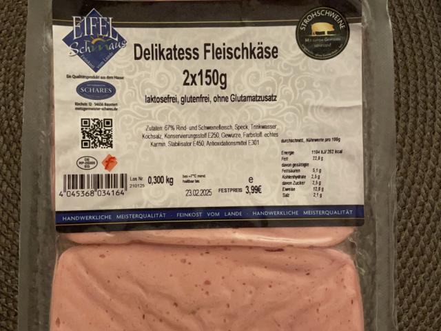 Delikatess Fleischkäse, Laktose-/Glutenfrei ohne Glutamatzusatz  | Hochgeladen von: TaNascha12