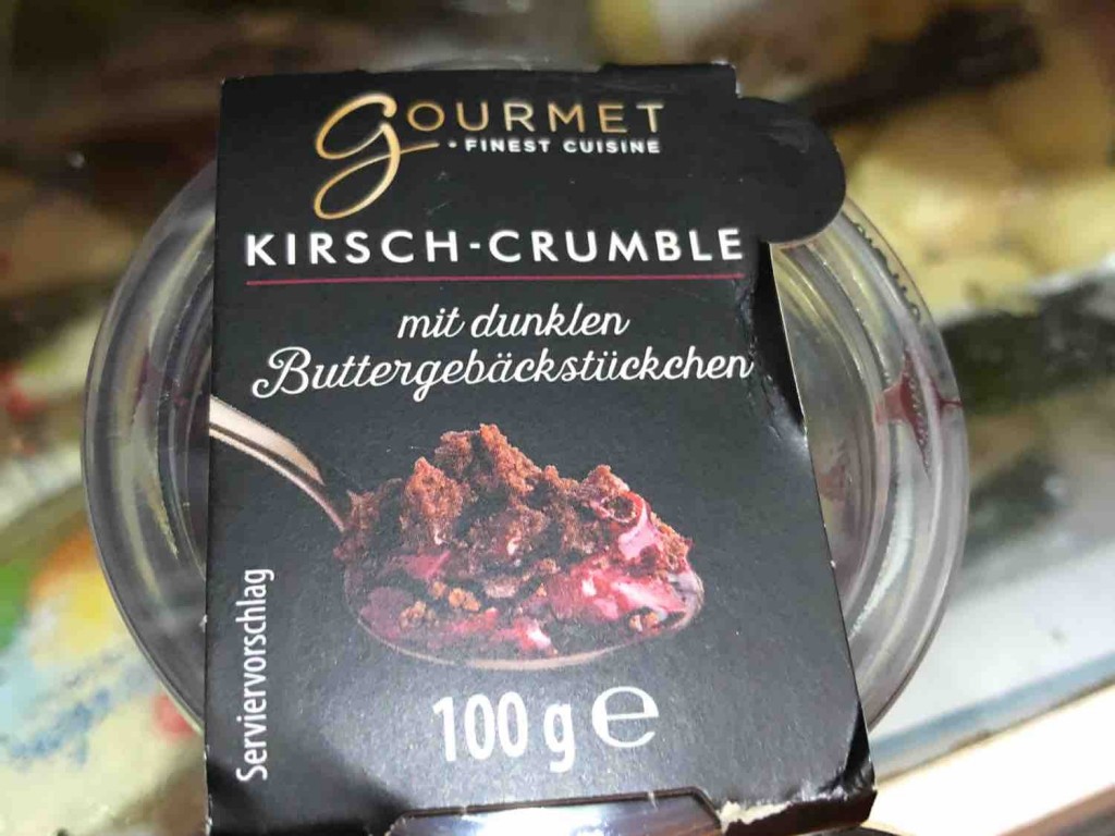 Kirsch-Crumble, mit dunklen Buttergebäckstückchen von alexandra. | Hochgeladen von: alexandra.habermeier