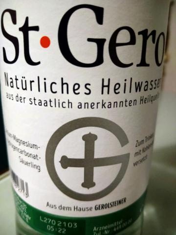 St.Gero, natürliches Heilwasser mit Kohlensäure von nabusse | Hochgeladen von: nabusse