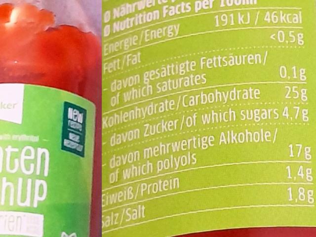 Tomaten Ketchup mit Erythrit, -55kcal, nur anrechenbare KHs von  | Hochgeladen von: deltaflyerdsgmx.de