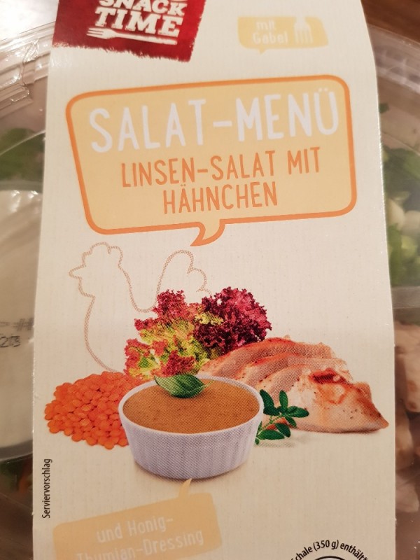 Salat Menü Linsensalat mit Hähnchen von Eberl | Hochgeladen von: Eberl