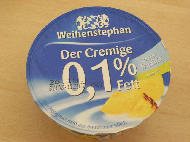 Weihenstephan Frischer Fruchtjoghurt mild 0,1%, Ananas | Hochgeladen von: Teecreme