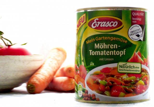 Erasco Möhren-Tomatentopf mit Linsen | Hochgeladen von: JuliFisch