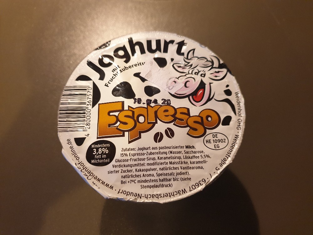 Fruchtjoghurt Espresso, mind. 3,5% Fett im Milchanteil von Kaira | Hochgeladen von: Kaira512