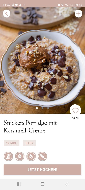 snickers Porridge von Gnezz | Hochgeladen von: Gnezz