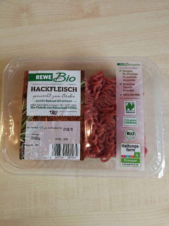 Rewe Bio Hackfleisch Gemischt Kalorien Neue Produkte Fddb