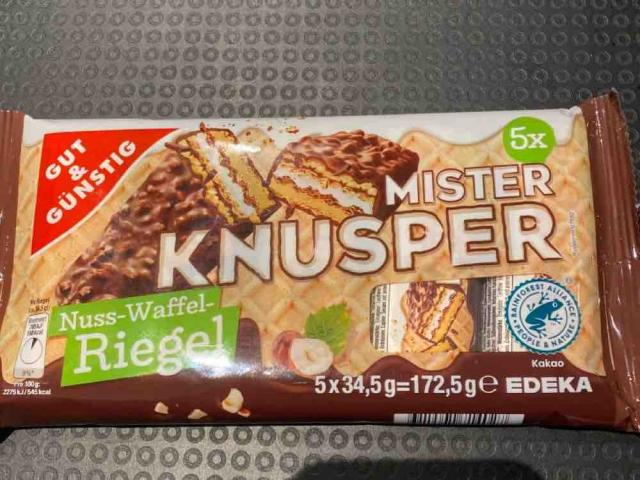 Mister Knusper, Nuss-Waffel-Riegel von Tambien | Hochgeladen von: Tambien