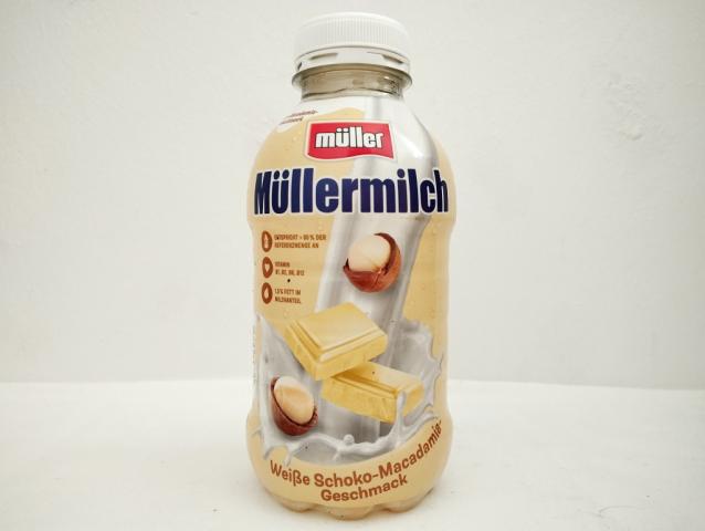 Müllermilch, Weiße Schoko-Macadamia-Geschmack | Hochgeladen von: micha66/Akens-Flaschenking