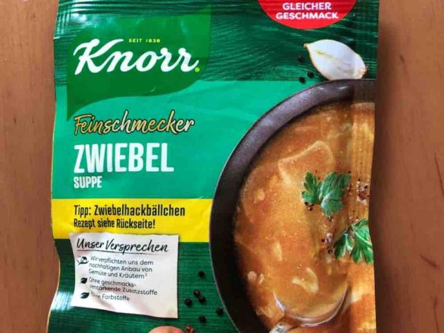 Knorr Feinschmecker Zwiebelsuppe Trockenprodukt von Melly | Hochgeladen von: Melly