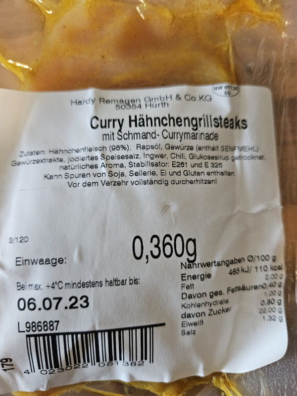 Curry Hähnchengrillsteaks von EdR | Hochgeladen von: EdR
