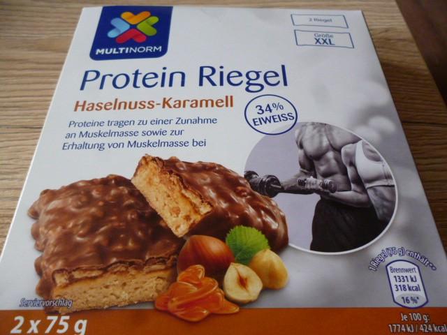 Protein Riegel Haselnuss-Karamell, 34% Eiweiß | Hochgeladen von: G.K