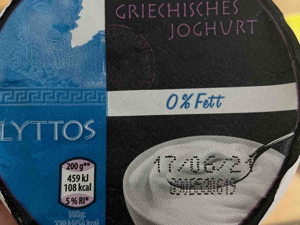 Lyttos, Original griechischer Joghurt, 0 Fett Kalorien Neue Produkte Fddb
