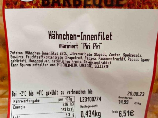 Hähnchen-Innenfilet, mariniert „Piri Piri“ von MarvinRichter | Hochgeladen von: MarvinRichter