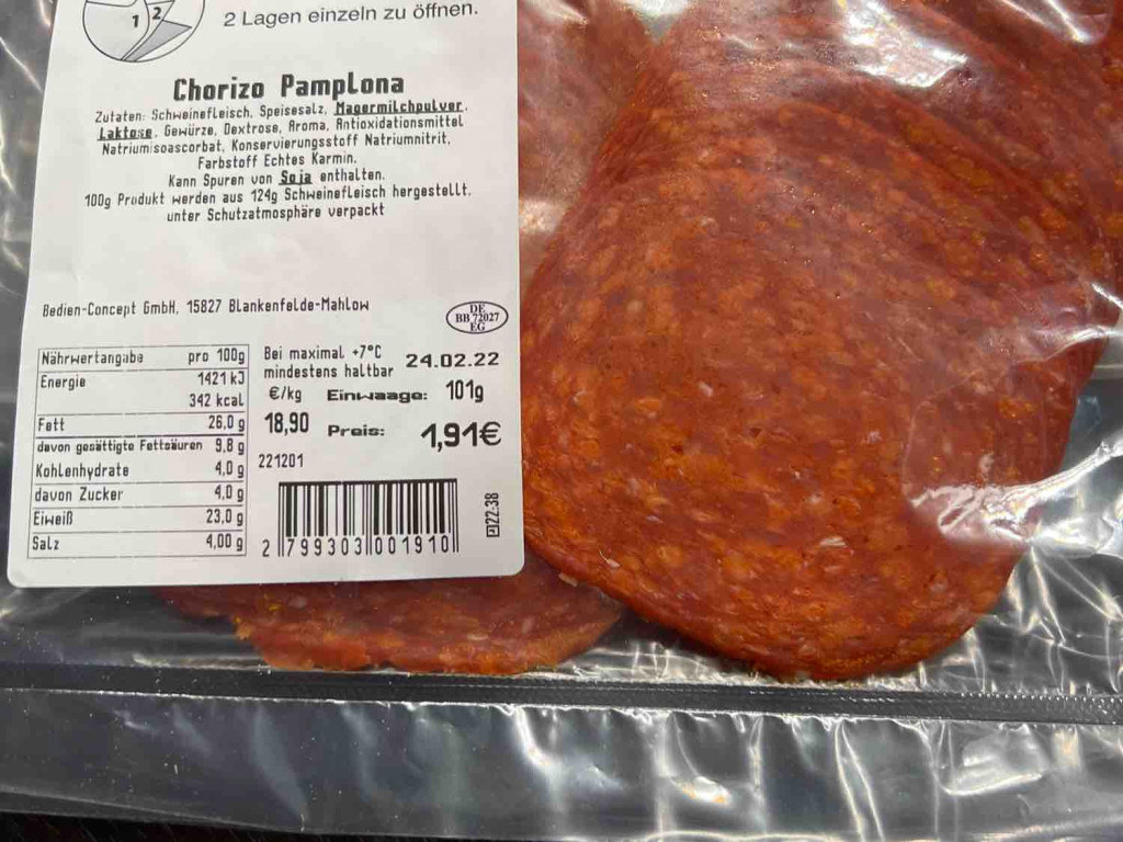 Chorizo Pamplona, Frischepack von realironfire | Hochgeladen von: realironfire