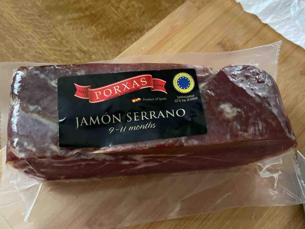 Jamon Serrano  9-11 Monate gereift, Schweinefleisch, Salz Dextro | Hochgeladen von: Cortes