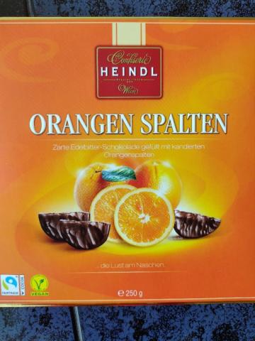 Orangen Spalten, kandierte Orangenspalten in zarter Edelbitter-S | Hochgeladen von: Salzchips