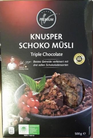 Premium Knusper Schoko Müsli Triple Chocolate (Netto), Schok | Hochgeladen von: Maqualady