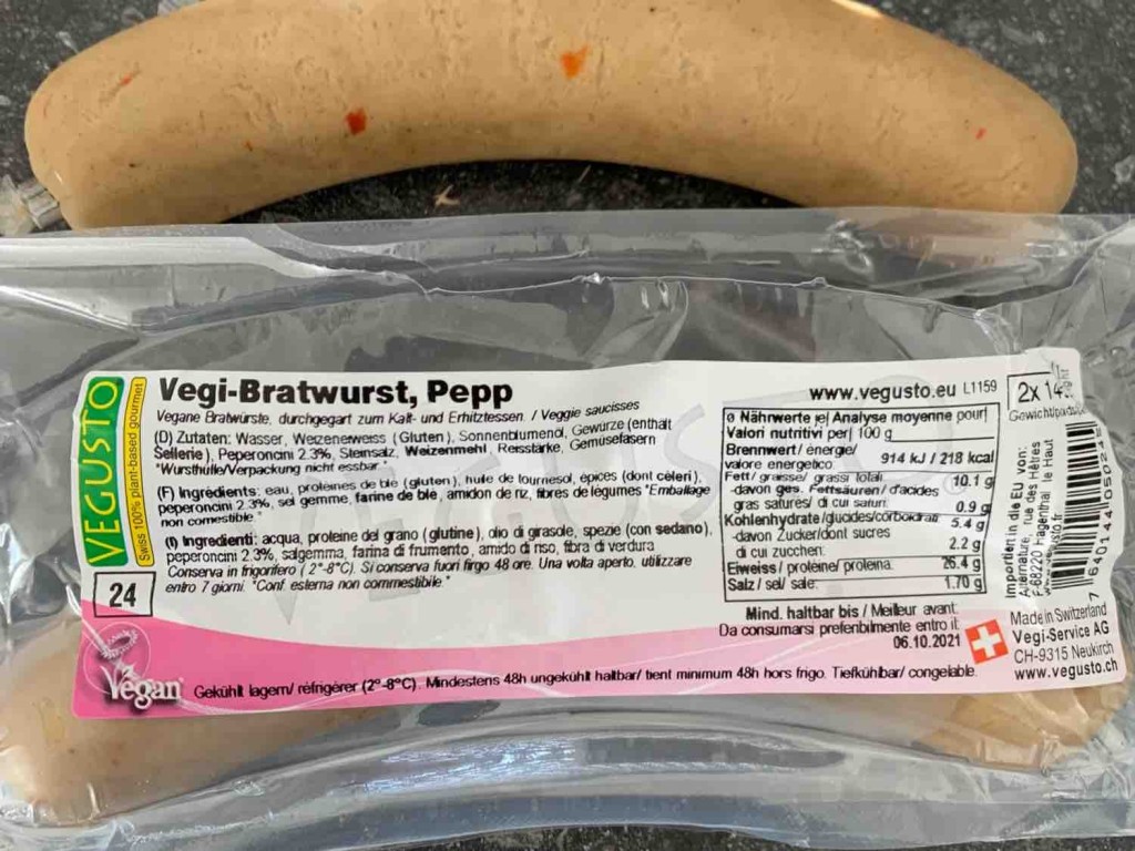 Vegi-Bratwurst, Pepp von wkwi | Hochgeladen von: wkwi