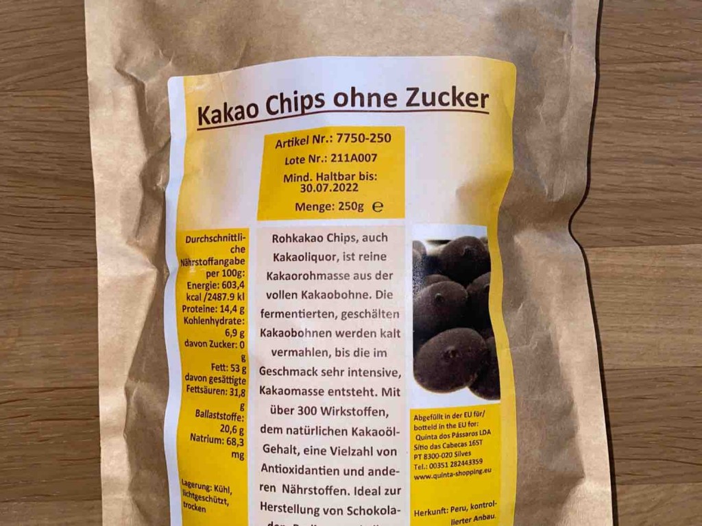 Kakao Chips ohne Zucker von Fitnessb | Hochgeladen von: Fitnessb