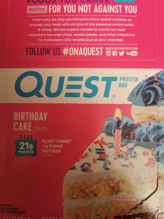 Quest Protein Bar, Birthday Cake by cannabold | Hochgeladen von: cannabold