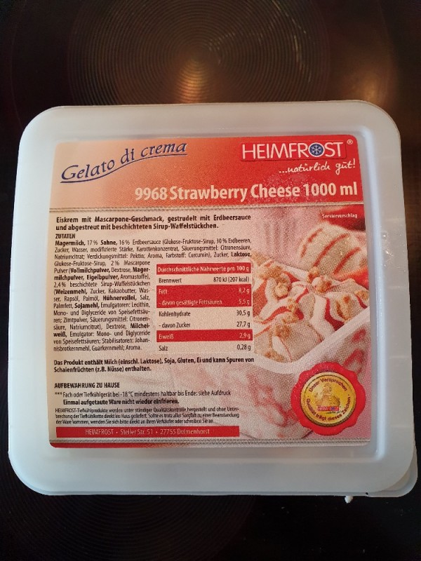Strawberry Cheese Eis, Gelato di crema von Kerstin0594 | Hochgeladen von: Kerstin0594