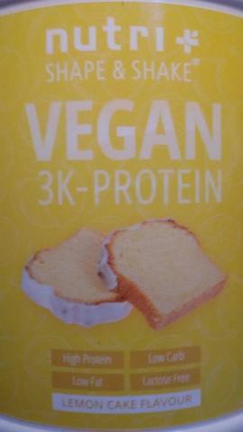 Shape & Shake Vegan 3K-Protein, Zitronenenkuchen | Hochgeladen von: lgnt