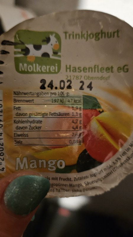 Trinkjoghurt  Mango Hasenfleet von Dagena | Hochgeladen von: Dagena
