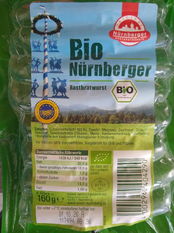 Bio Nürnberger, Rostbratwurst von reinwaldfabian | Hochgeladen von: reinwaldfabian