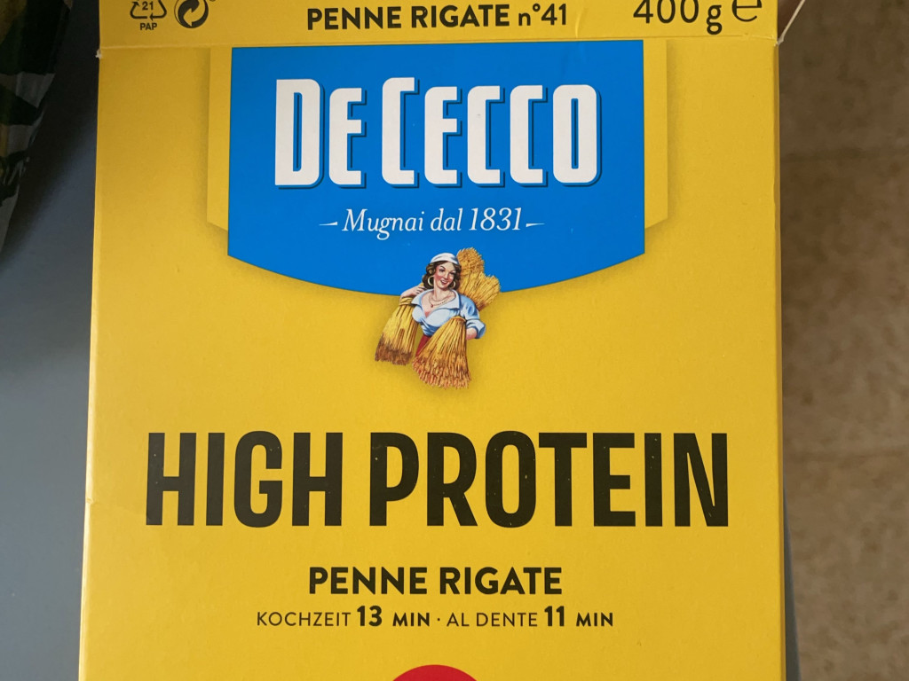 De Cecco High Protein Penne Rigate, 30% Eiweiß von jannis31 | Hochgeladen von: jannis31 De Cecco High Protein Penne Rigate, 30% Eiweiß von jannis31 | Hochgeladen von: jannis31