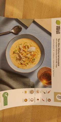 Tex-Mex Maiscremesuppe, mit rauchigem Hähnchen und Tortilla-Chip | Hochgeladen von: Suschi100