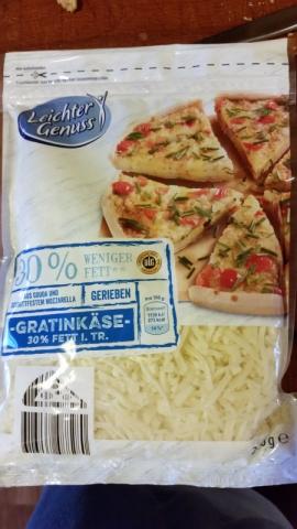 Fettreduzierter Gratinkäse 30% i. Tr., Gouda und Mozzarella | Hochgeladen von: Sabine34Berlin