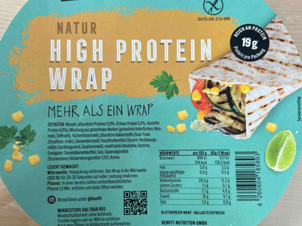 Natur High Protein Wrap, vegan glutenfrei von TatjanaFA | Hochgeladen von: TatjanaFA