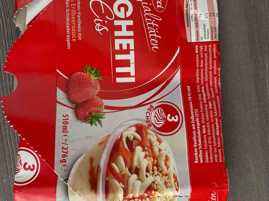 Spaghetti Eis, 16% Erdbeersauce von Mellli | Hochgeladen von: Mellli
