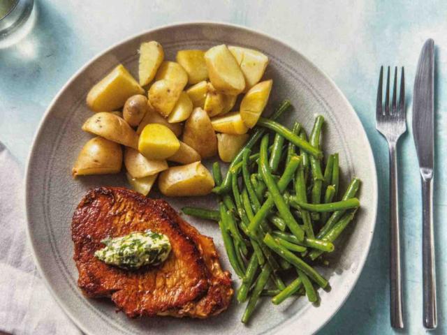 Schweinelachssteak mit Bohnengemüse von rutaramanauskai272 | Hochgeladen von: rutaramanauskai272