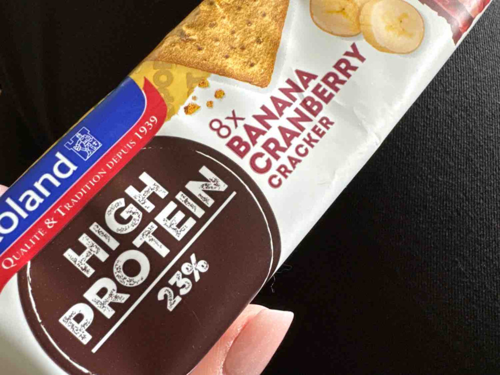 Roland Proteinreicher Cracker Banana Cranberry, High Protein 23% | Hochgeladen von: augenblickfaengerin