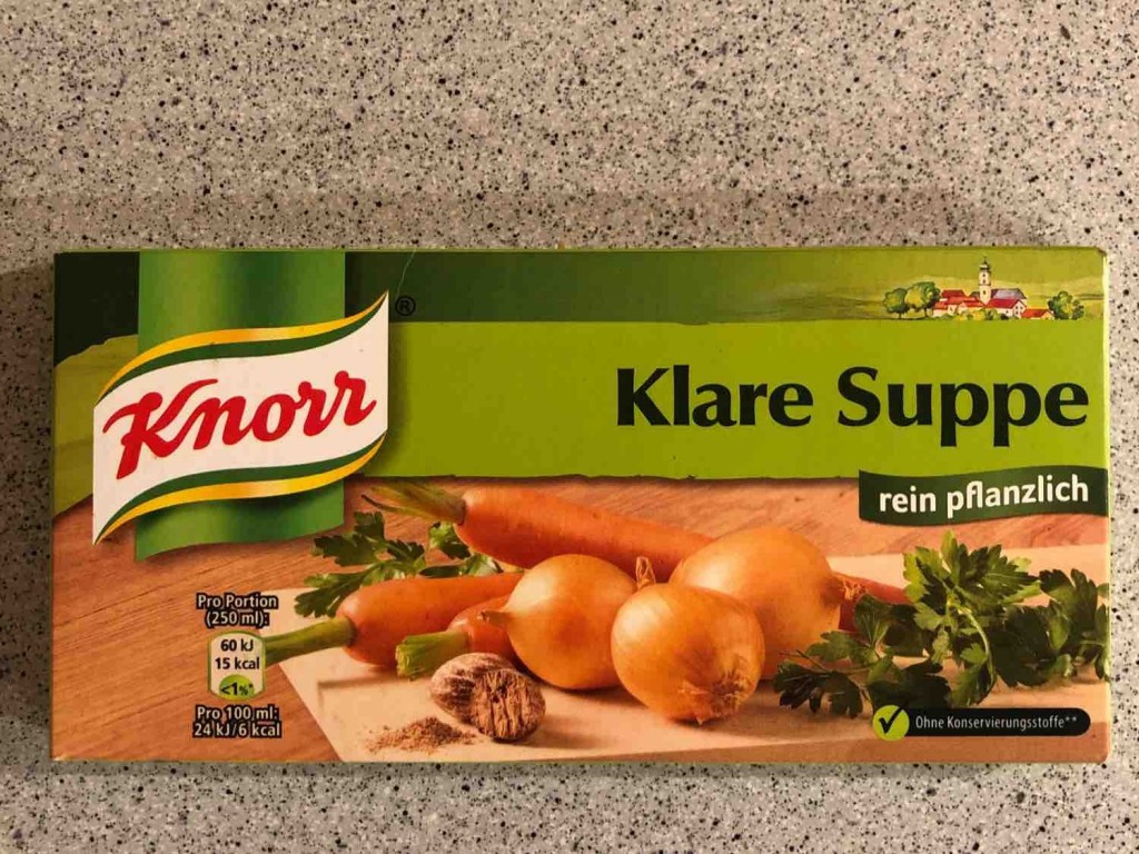 Knorr Suppenwurfel Klare Suppe Rein Pflanzlich Kalorien Neue Produkte Fddb