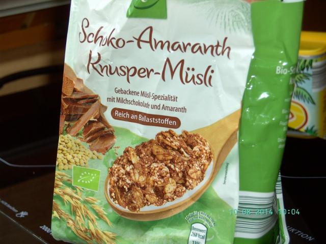 Bio-Schoko-Amaranth-Knusper Müsli, Schoko | Hochgeladen von: PeggySue2509