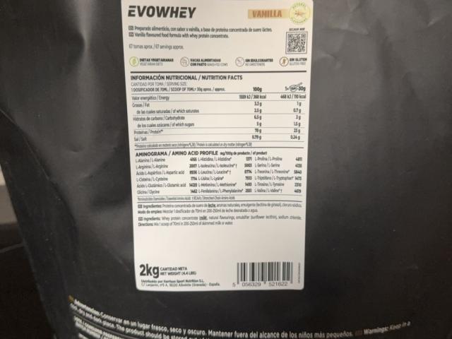 Evowhey Vanilla, ungesüßt von []-ironmax-[] | Hochgeladen von: []-ironmax-[]