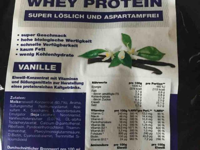 Whey Protein Vanille von Grauer | Hochgeladen von: Grauer