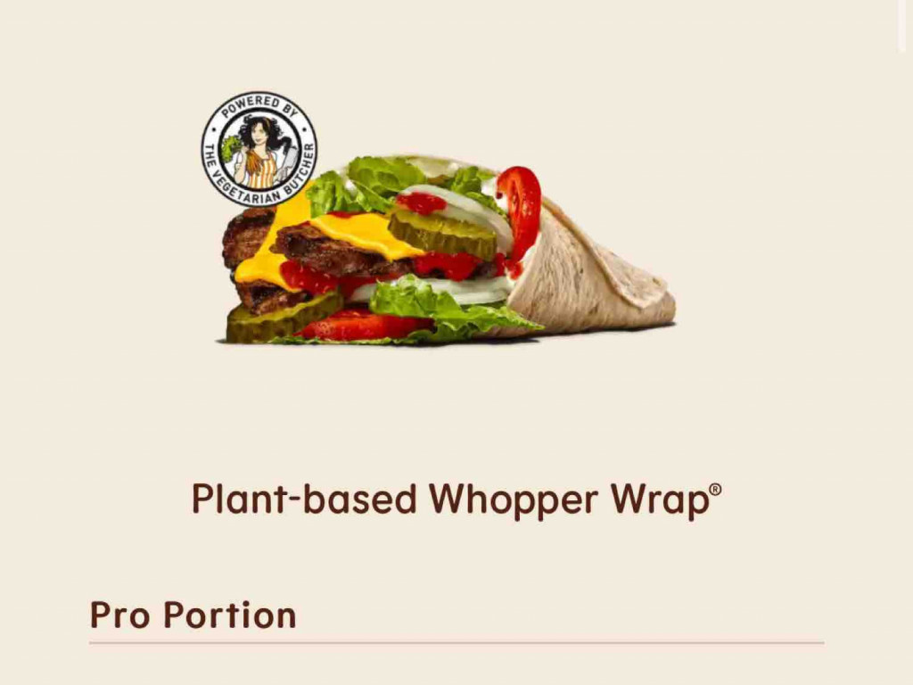 Plant Based Whopper Wrap, 275,6g von max2403 | Hochgeladen von: max2403