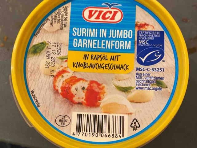 Surimi in Jumbo Garnelenform, Knoblauch von Yummigirl | Hochgeladen von: Yummigirl