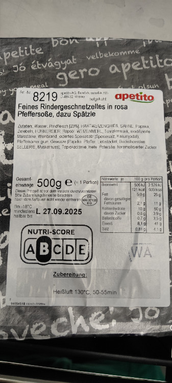 apetito Feines Rinder Geschnetzeltes mit Spätzle von braind4nce | Hochgeladen von: braind4nce