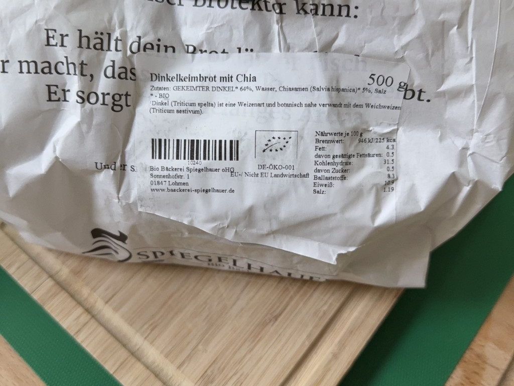 Dinkelkeimbrot mit Chia, 500g von katjar | Hochgeladen von: katjar Dinkelkeimbrot mit Chia, 500g von katjar | Hochgeladen von: katjar