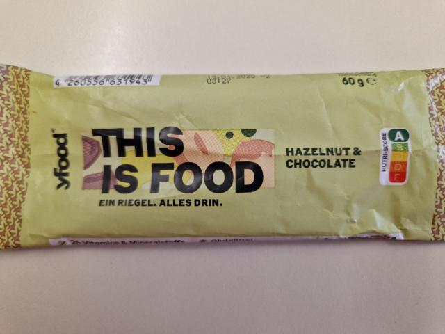 This is Food Hazlenut & Chocolate, Proteinriegel 60g von u12 | Hochgeladen von: u1266755