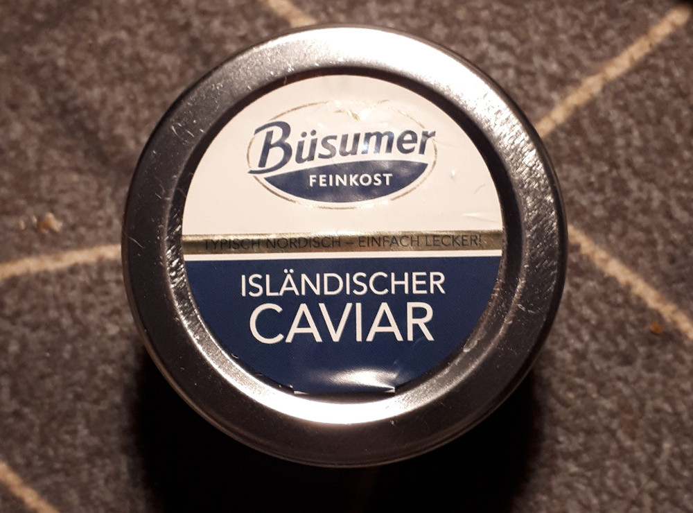 Isländischer Caviar, 50g, Capelinrogen aus Wildfang, Salz, Zucke | Hochgeladen von: Enomis62